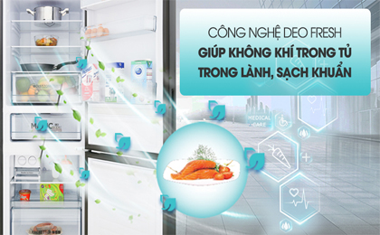 Công nghệ DEO Fresh - Tủ lạnh Aqua 292 lít AQR-IG338EB GB