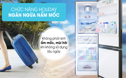 Chức năng Holiday - Tủ lạnh Aqua 292 lít AQR-IG338EB GB