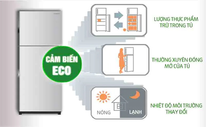 Tủ lạnh Hitachi 230 lít RH230PGV7 BSL eco