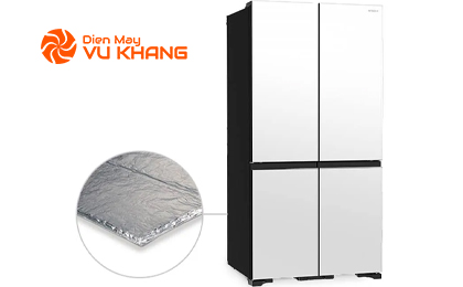 Tủ lạnh Hitachi 4 cửa Inverter 569L R-WB640VGV0X(MGW)