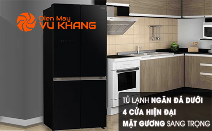 Tủ lạnh Hitachi Inverter 638 lít R-WB640VGV0 GBK