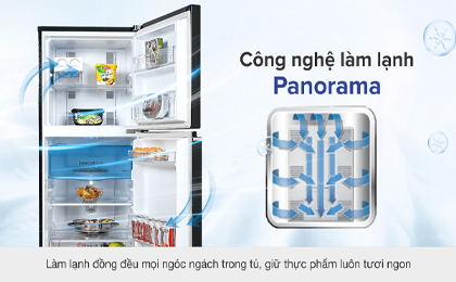 Tủ lạnh Panasonic Inverter 234 lít NR-TV261BPKV - Công nghệ làm lạnh vòng cung Panorama