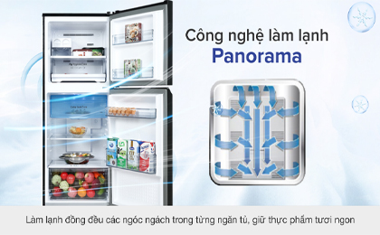 Tủ lạnh Panasonic Inverter 268 lít NR-TV301VGMV - Công nghệ làm lạnh Panorama