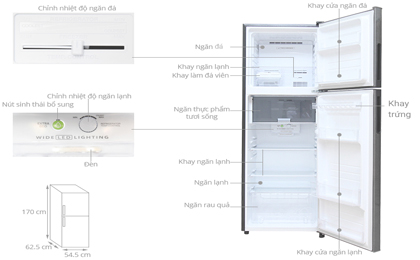 Tủ lạnh Sharp Inverter 224 lít SJ-X251E-SL