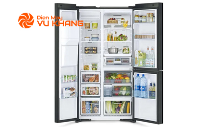 Tủ lạnh Side by Side Hitachi Inverter 569L R-MX800GVGV0