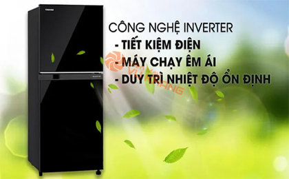 Tủ lạnh Toshiba inverter 180 lít GR-B22VU (UKG) tiết kiệm