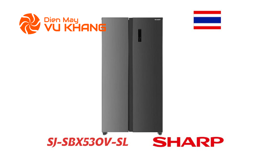 Tủ lạnh Sharp Inverter SJ-SBX530V-SL 532 lít