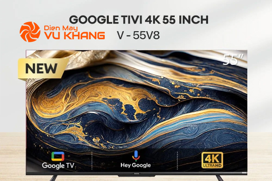 Google Tivi Coocaa 55V8 4K 55 inch