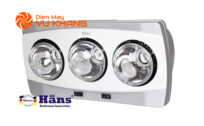 Đèn sưởi 3 bóng treo tường Hans – H3B