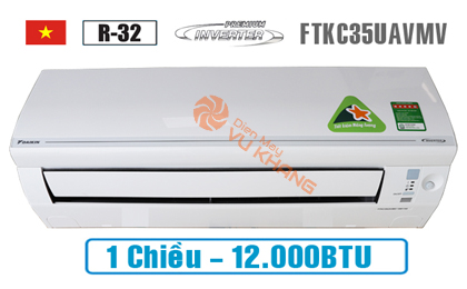 Điều hòa Daikin 1 chiều 12.000BTU inverter FTKC35UAVMV