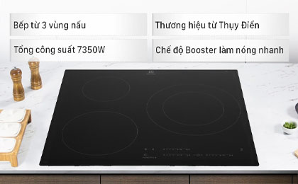 Bếp từ 3 vùng nấu lắp âm Electrolux LIT60342