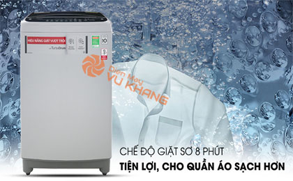 Chương trình giặt sơ tiện lợi giúp quần áo sạch hơn - Máy giặt LG Inverter 10.5 kg T2350VS2M