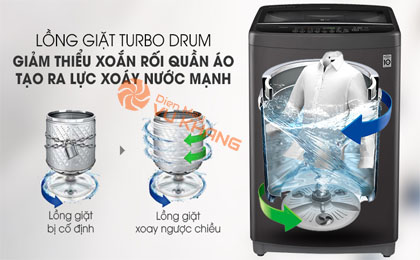 Máy giặt LG Inverter 11.5 kg T2351VSAB - Công nghệ Turbo Drum