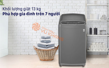 Máy giặt LG Inverter 13 kg T2313VSAB - Khối lượng 13kg