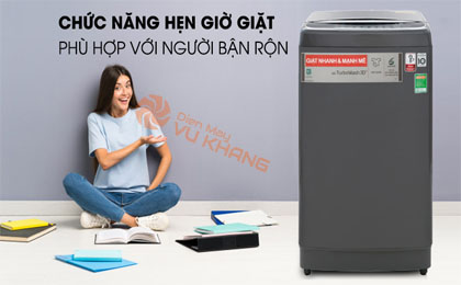 Chức năng hẹn giờ giặt xong - Máy giặt LG Inverter 13 kg TH2113SSAK