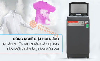 Tính năng giặt hơi nước - Máy giặt LG Inverter 13 kg TH2113SSAK