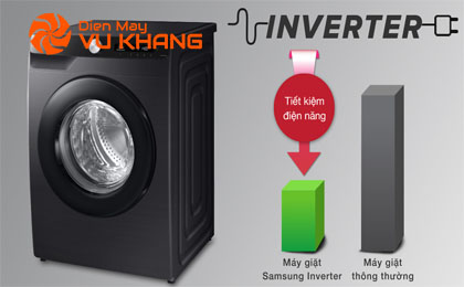 Tiết kiệm điện - Máy giặt Samsung Inverter 13 kg WW13T504DAB/SV