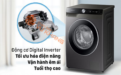 Máy giặt Samsung AI Inverter 10 kg WW10T634DLX/SV - Công nghệ Digital Inverter tiết kiệm điện