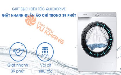 Máy giặt Samsung WW10TP44DSH/SV - giặt nhanh 39 phút