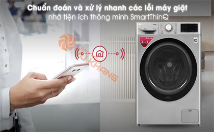 Máy giặt sấy LG Inverter 9 kg FV1409G4V - Tiện ích SmartThinQ