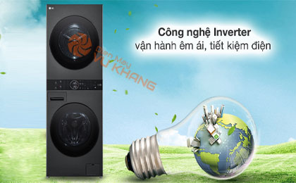 Máy giặt sấy LG Inverter 14 kg WT1410NHB - Động cơ - Công nghệ tiết kiệm điện