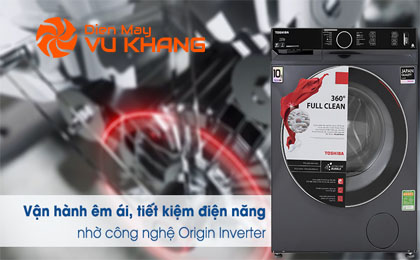 Máy giặt Toshiba Inverter 10.5 Kg TW-BK115G4V (MG) - Công nghệ Origin Inverter