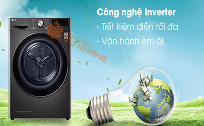 Máy sấy LG 9 Kg DVHP09B - Inverter