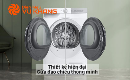 Máy sấy bơm nhiệt Samsung 9kg DV90T7240BH/SV - Thiết kế cửa đảo