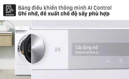 Máy sấy bơm nhiệt Samsung 9kg DV90T7240BH/SV - AI Control