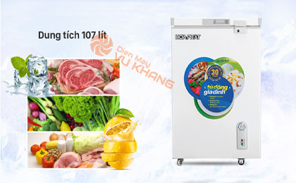 Tủ đông Hòa Phát HCF 106S1Đ - Dung tích