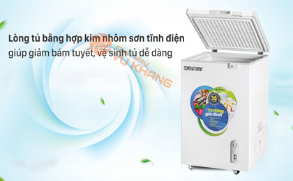 Tủ đông Hòa Phát HCF 106S1Đ - Chất liệu lòng tủ