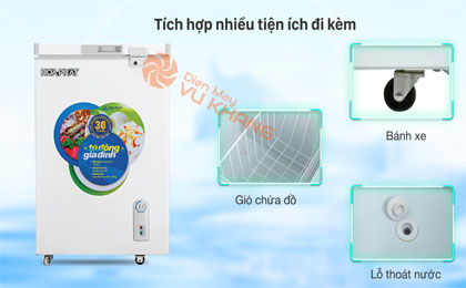 Tủ đông Hòa Phát HCF 106S1Đ  - Tiện ích đi kèm