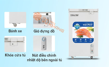 Tủ đông Hòa Phát 107 lít HPF AN6107 - Tiện ích