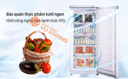 Tủ đông Hòa Phát HUF 350SR1 - Công nghệ làm lạnh trực tiếp