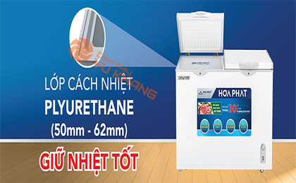 Tủ đông Hòa Phát 205 lít HCF 506S2Đ2 cách nhiệt tốt