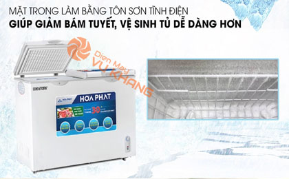 Tủ đông Hòa Phát HCF 656S2Đ2 - lớp tôn sơn tĩnh điện