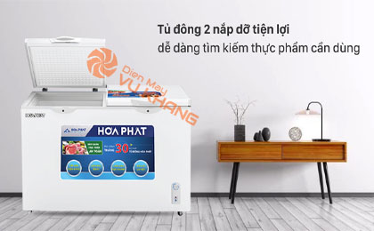 Tủ đông Hòa Phát HCF 666S1Đ2 - thiết kế