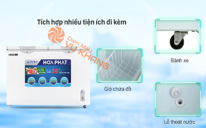 Tủ đông Hòa Phát HCF 666S1Đ2 - Tiện ích đi kèm