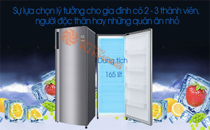 Tủ đông LG 165 lít GN-F304PS - Dung tích 165 lít 