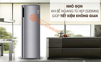 Tủ đông LG 165 lít GN-F304PS - Tiết kiệm không gian với chiều rộng nhỏ gọn