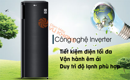 Tủ đông LG 165 lít GN-F304WB - Công nghệ Inverter làm lạnh nhanh