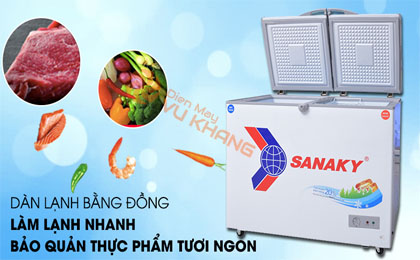 Dàn lạnh đồng - Tủ đông Sanaky VH-2899W1 