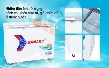 Nhiều tiện ích - Tủ đông Sanaky 270 lít TD.VH3699A2KD