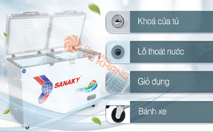 Tủ đông Sanaky 280 lít TD.VH4099W2KD - Tiện ích