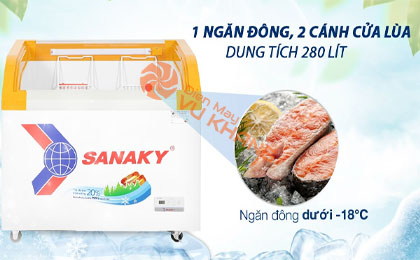 Tủ Đông Sanaky 280 lít VH-3899KB - Tổng quan thiết kế