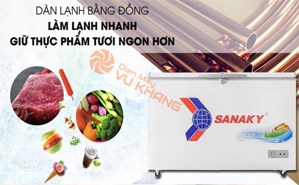 tủ đông dàn đồng 360 lít VH 3699A2K