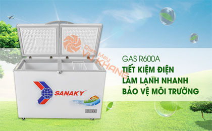 Gas R600a - Tủ đông Sanaky VH-4099A1