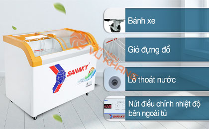 Tủ đông Sanaky 350 lít VH-4899KB - Tiện ích