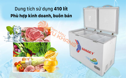 Dung tích lớn - Tủ đông Sanaky VH 5699HY 