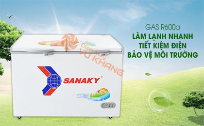 Gas R600a - Tủ đông Sanaky VH 5699HY 